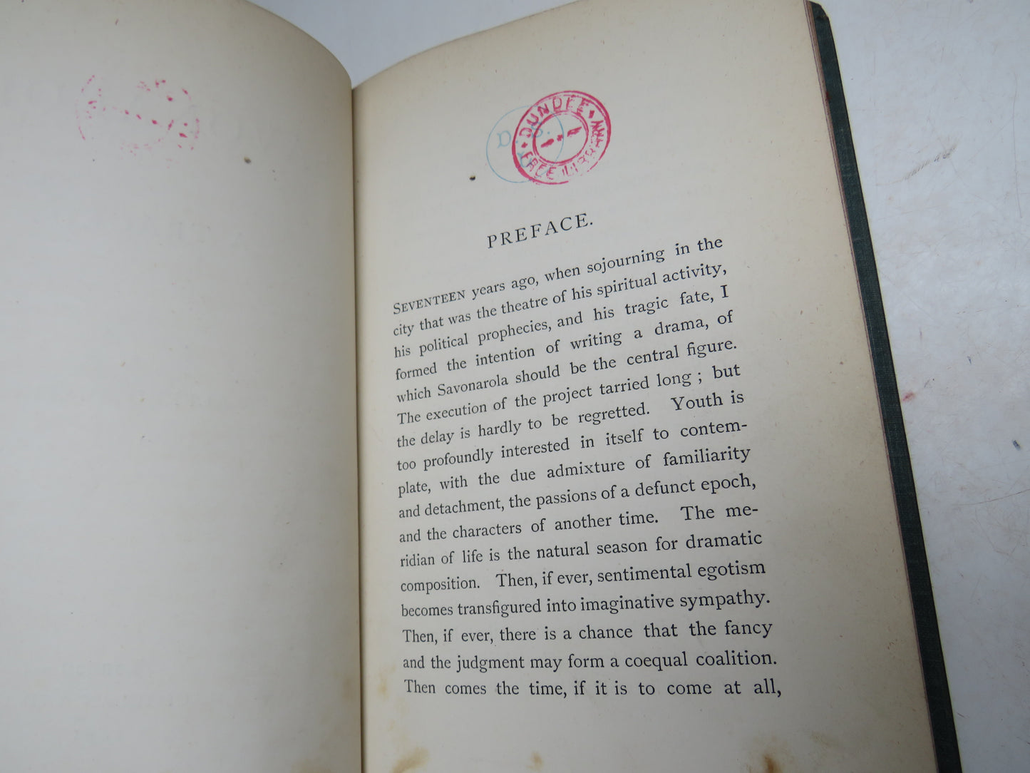 Savonarola A Tragedy By Alfred Austin 1881 Antique Victorian Book