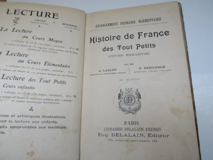 Histoire De France Des Tout Petits (Cours Enfantin) Par MM A. Laclef 1913 book image 4