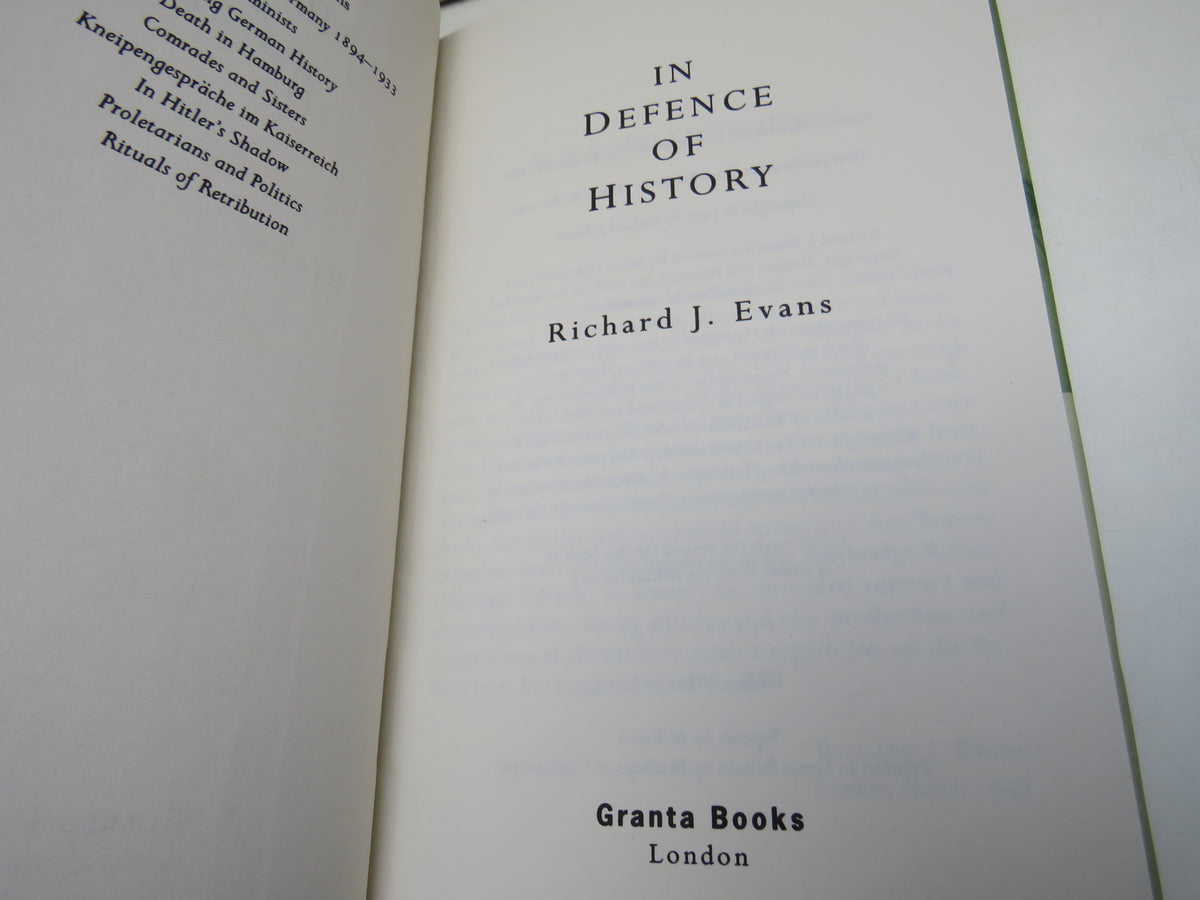 In Defence of History By Richard J. Evans 1997