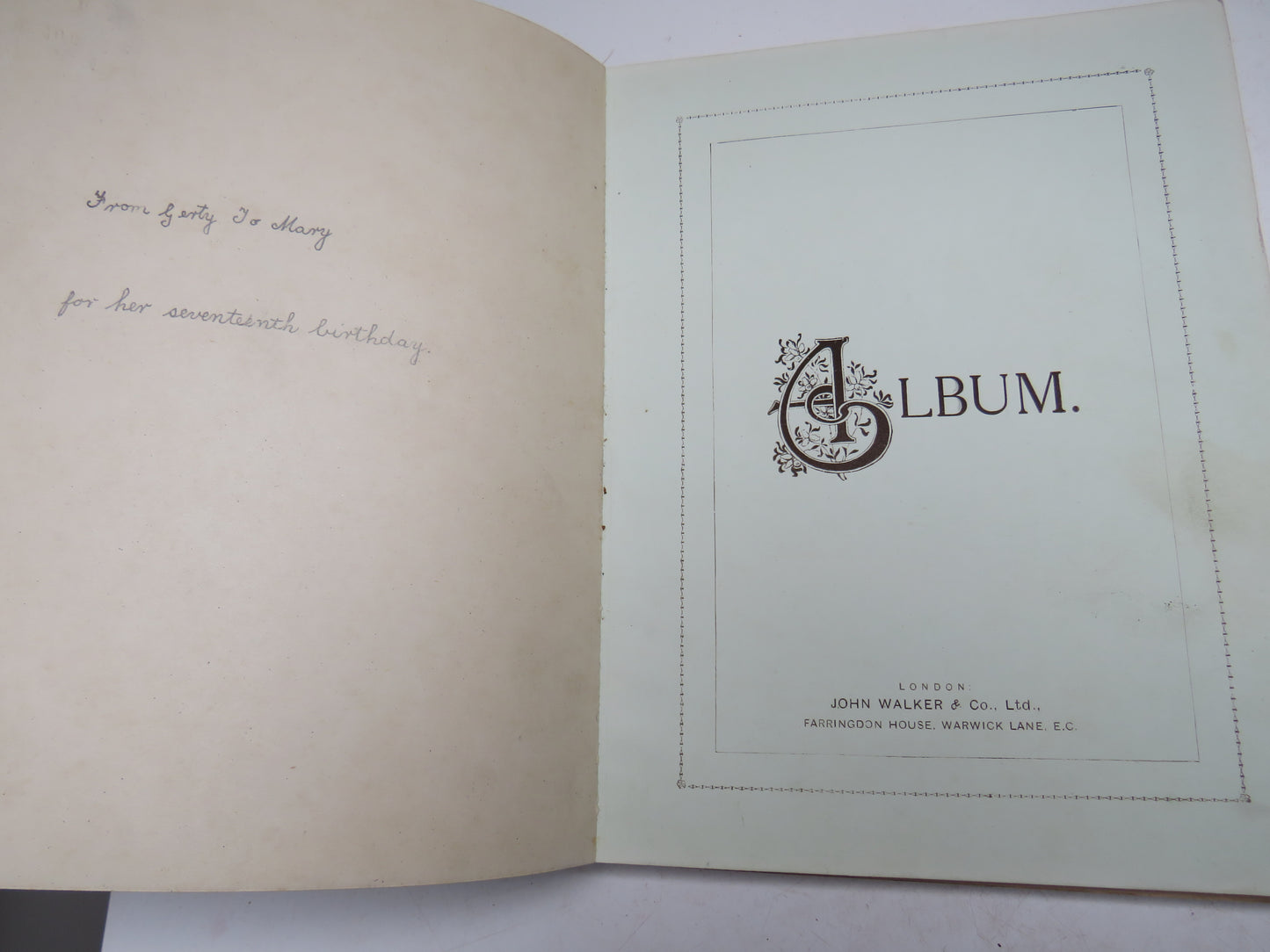 A Very Interesting Antique Scrap Book With Drawings, Poems, Messages etc.