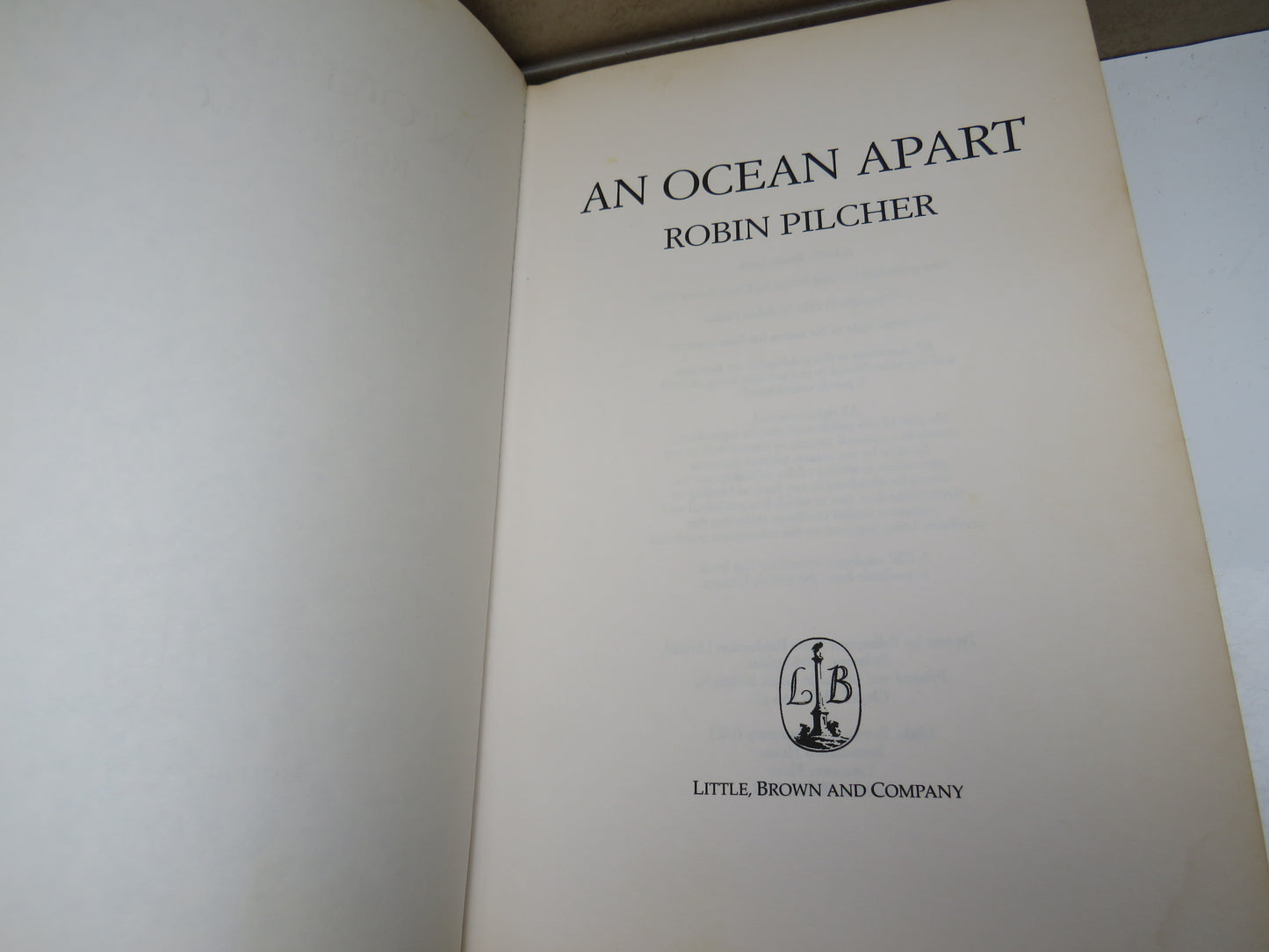 An Ocean Apart By Robin Pilcher 1999