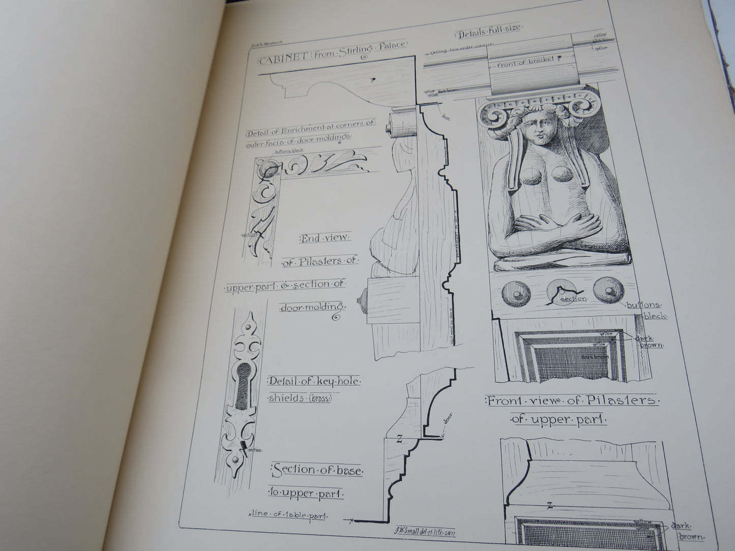 Scottish Woodwork Of The Sixteenth & Seventeenth Century Measured and Drawn For the Stone By John William Small Architect