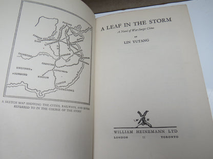 A Leaf In The Storm A Novel of War-Swept China By Lin Yutang 1942 1st Edition book image 5