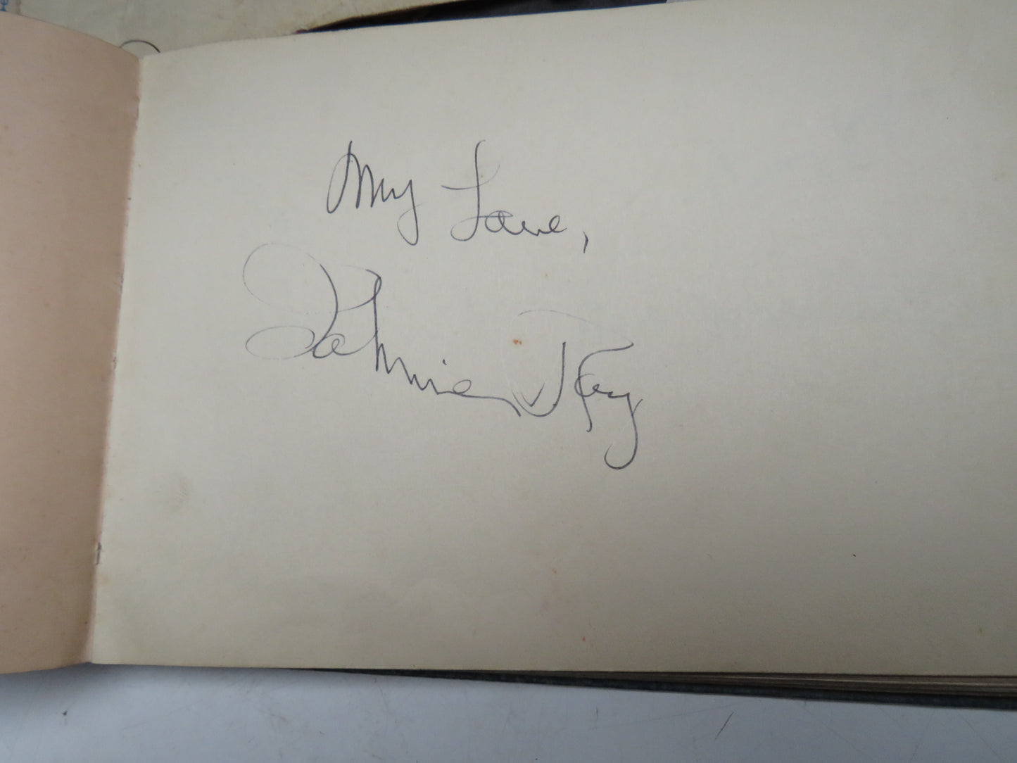 Interesting Antique Autograph Album / Scrap Book Including Johnnie Ray & The Deep River Boys 1947