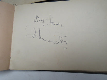 Interesting Antique Autograph Album / Scrap Book Including Johnnie Ray & The Deep River Boys 1947 book image 6