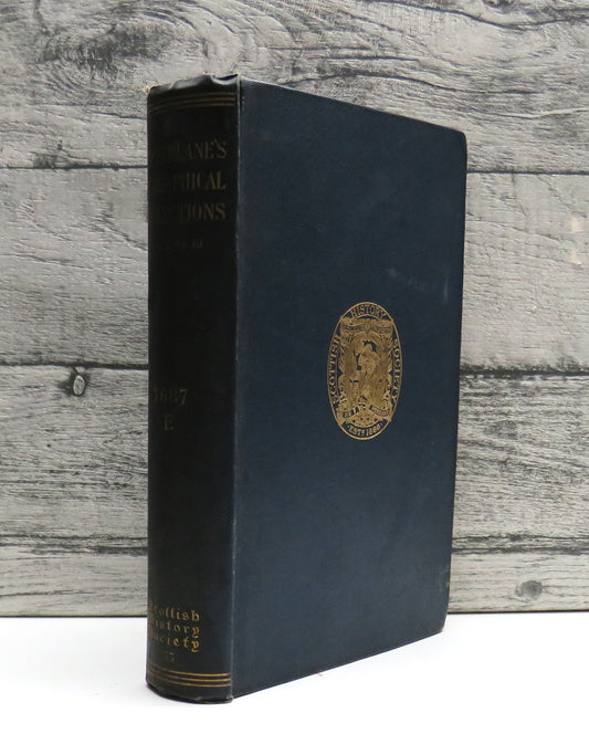 Geographical Collections Relating To Scotland Made By Walter MacFarlane 1908