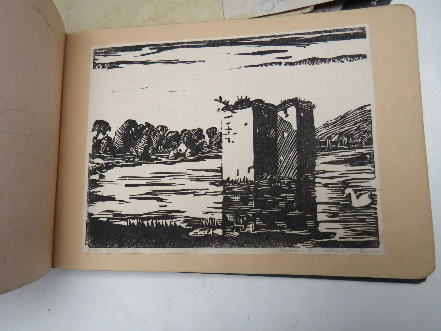 Interesting Antique Autograph Album / Scrap Book Including Johnnie Ray & The Deep River Boys 1947