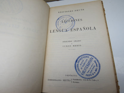 Lecciones De Lengua Espanola By Ediciones Bruno book image 5