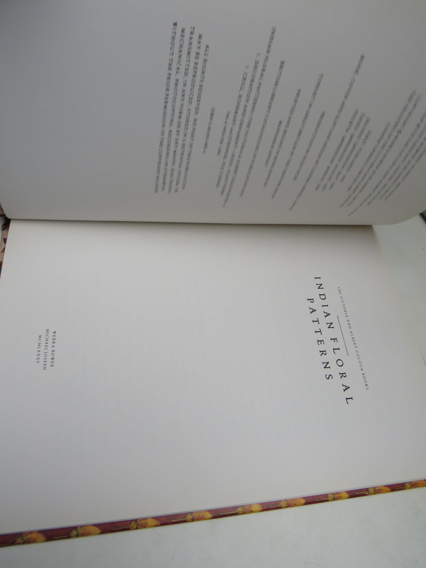 The Victoria and Albert Colour Books - Indian Floral Patterns 1988