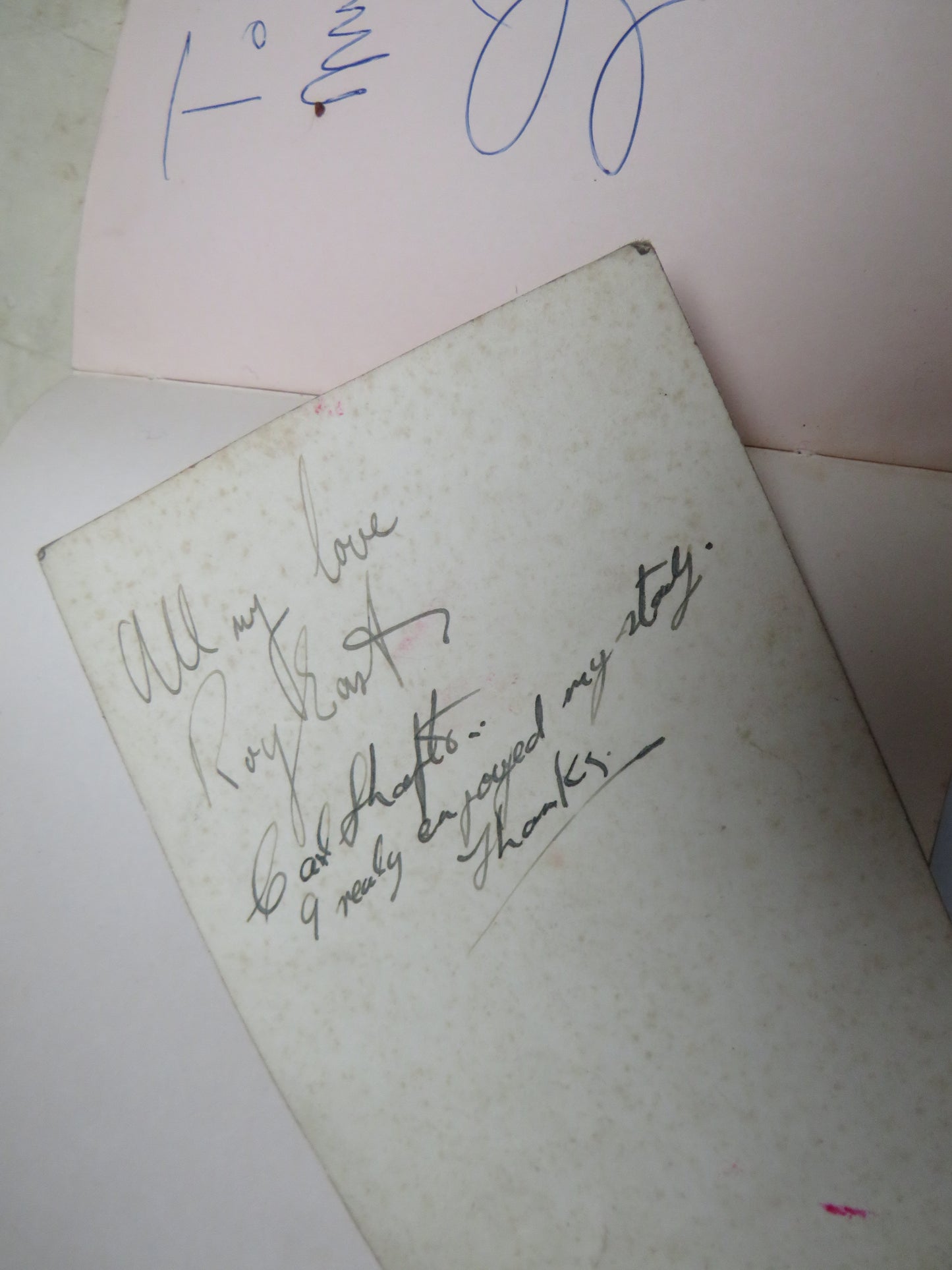 Interesting Antique Autograph Album / Scrap Book Including Johnnie Ray & The Deep River Boys 1947