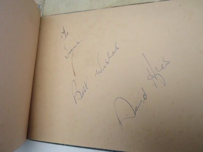 Interesting Antique Autograph Album / Scrap Book Including Johnnie Ray & The Deep River Boys 1947 book image 16