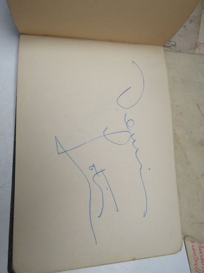 Interesting Antique Autograph Album / Scrap Book Including Johnnie Ray & The Deep River Boys 1947 book image 18