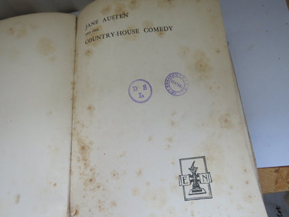 Jane Austen and Her Country-House Comedy By W.H. Helm 1909 book image 3