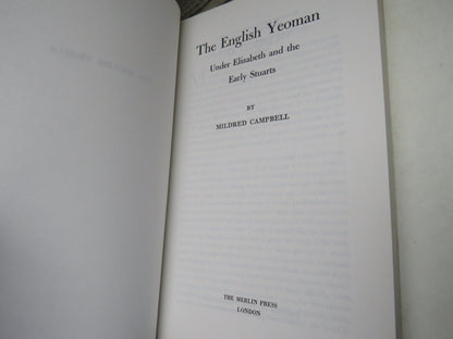 The English Yeoman Under Elizabeth and The Early Stuarts By Mildred Campbell 1983 book image 3