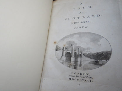 A Tour In Scotland and Voyage To The Hebrides 1772, 1769 3 Volume Set 1776 book image 3