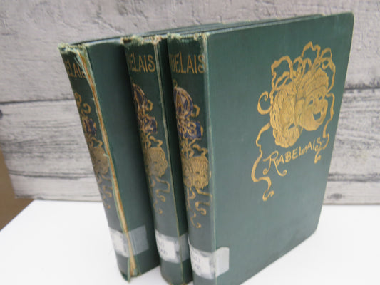 The Works of Francois Rabelais Translated By Sir Thomas Urquhart 1897 Volumes III, IV & V
