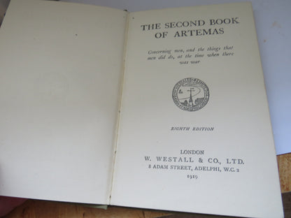 The Second Book of Artemas 1919 book image 2