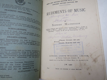 Rudiments of Music By Stewart MacPherson book image 4