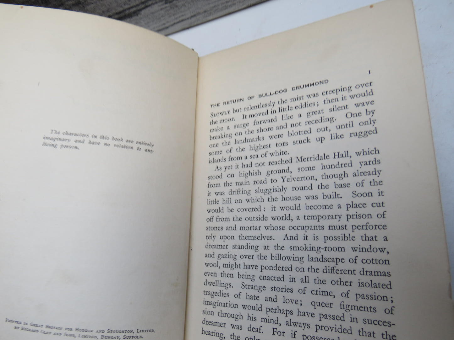 The Return of Bull-Dog Drummond By Sapper 1932