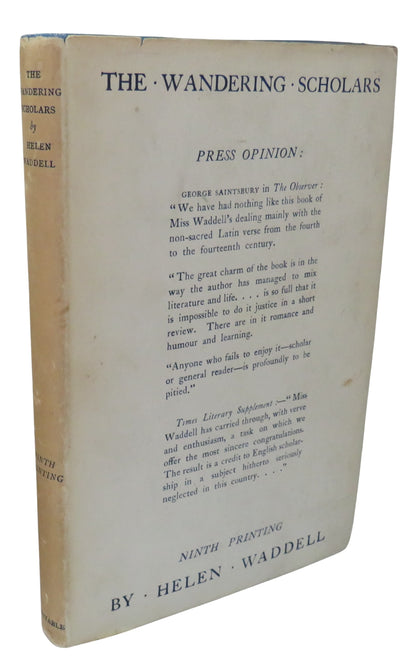The Wandering Scholars by Helen Waddell 1942 book front cover