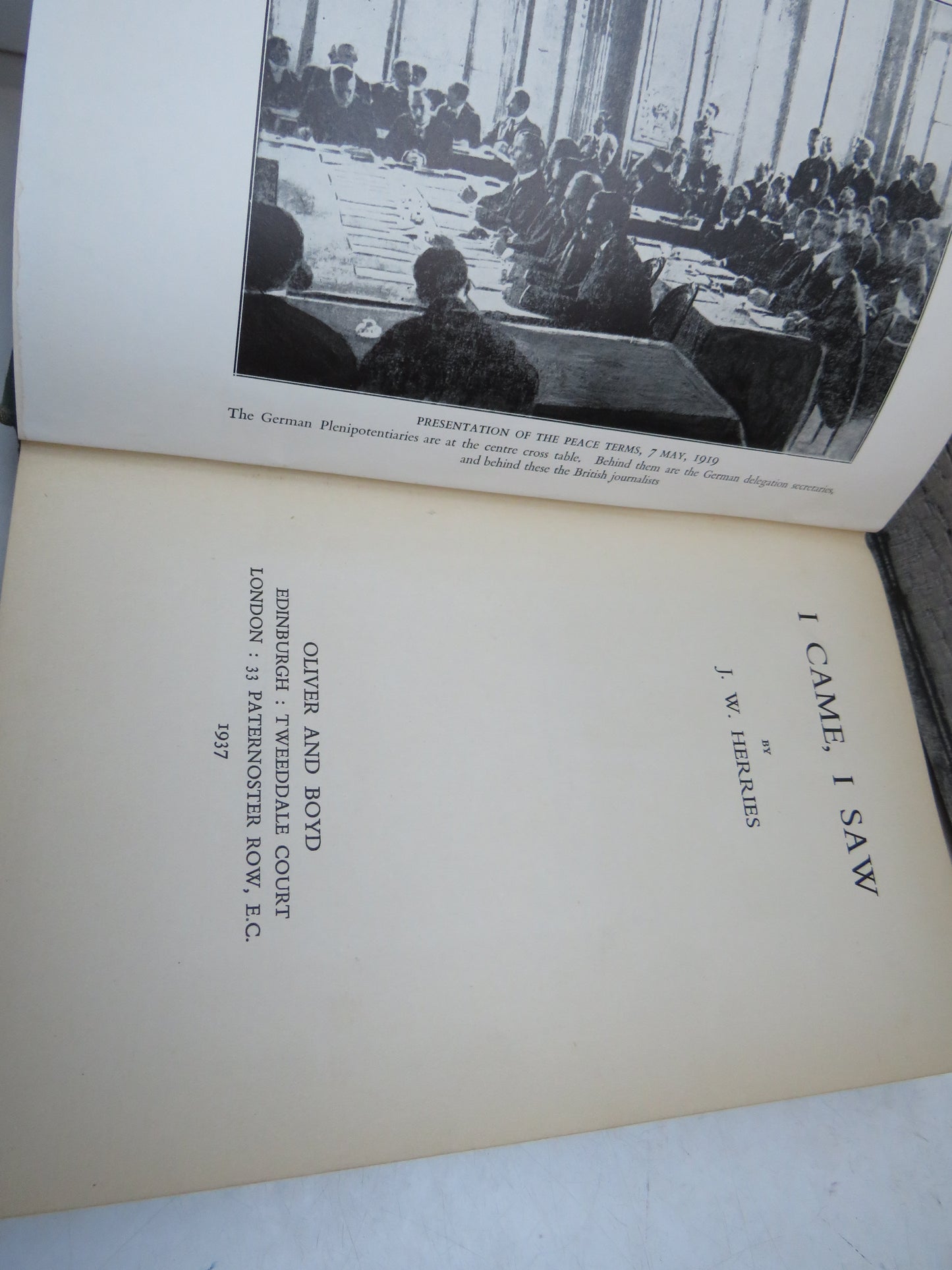 I Came, I Saw By J. W. Herries 1937