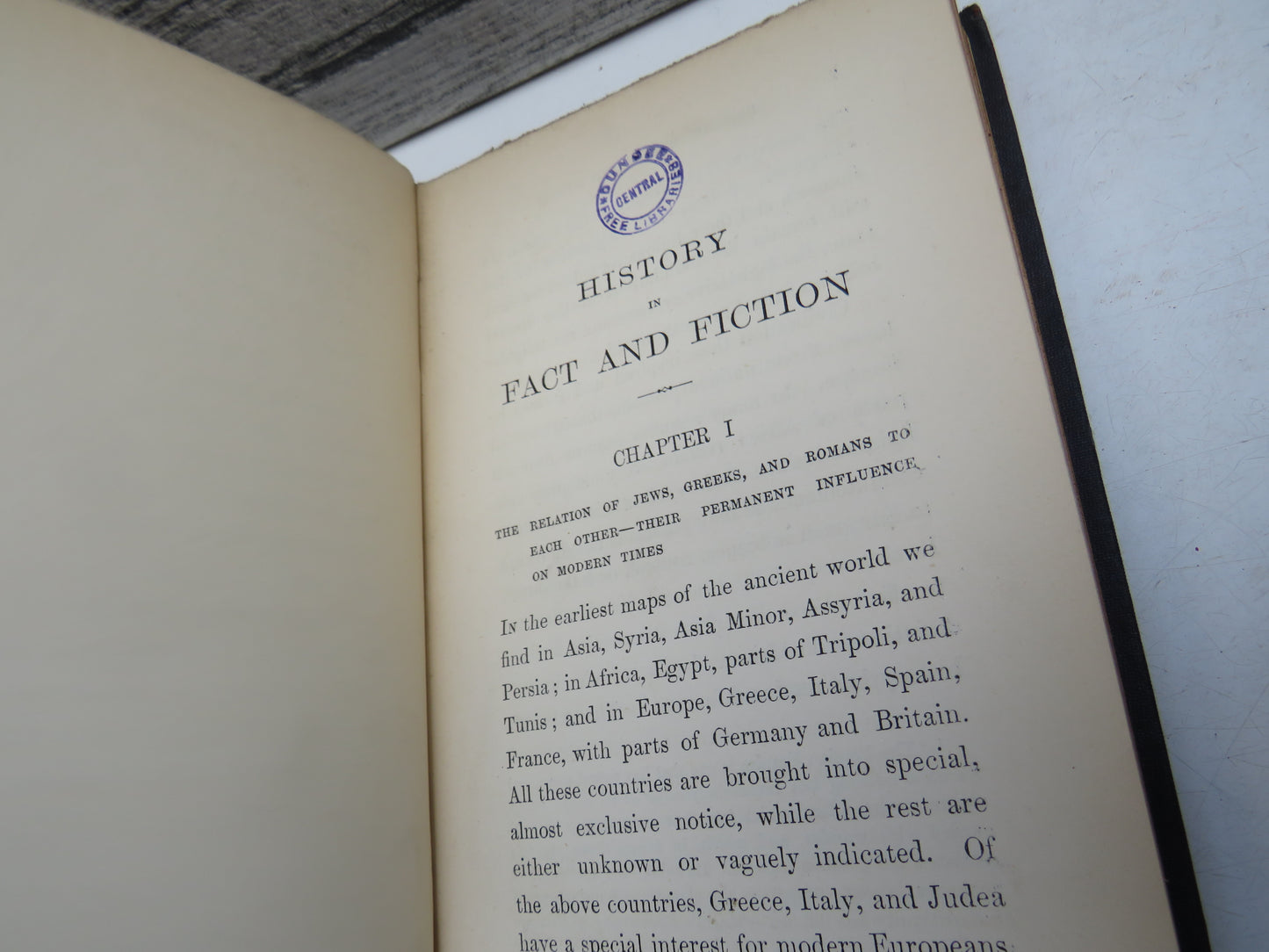 History In Fact and Fiction A Literary Sketch By The Hon. Albert S.G. Canning 1897