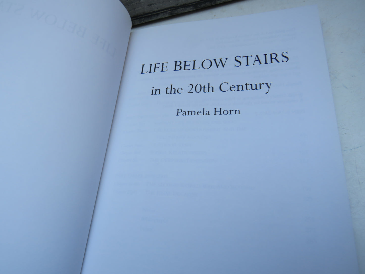 Life Below Stairs In The 20th Century By Pamela Horn 2001