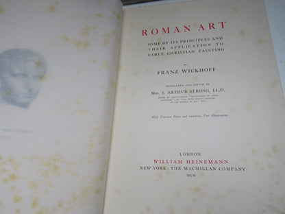 Roman Art Some of Its Principles and Their Application To Early Christian Painting By Franz Wickhoff book image 5