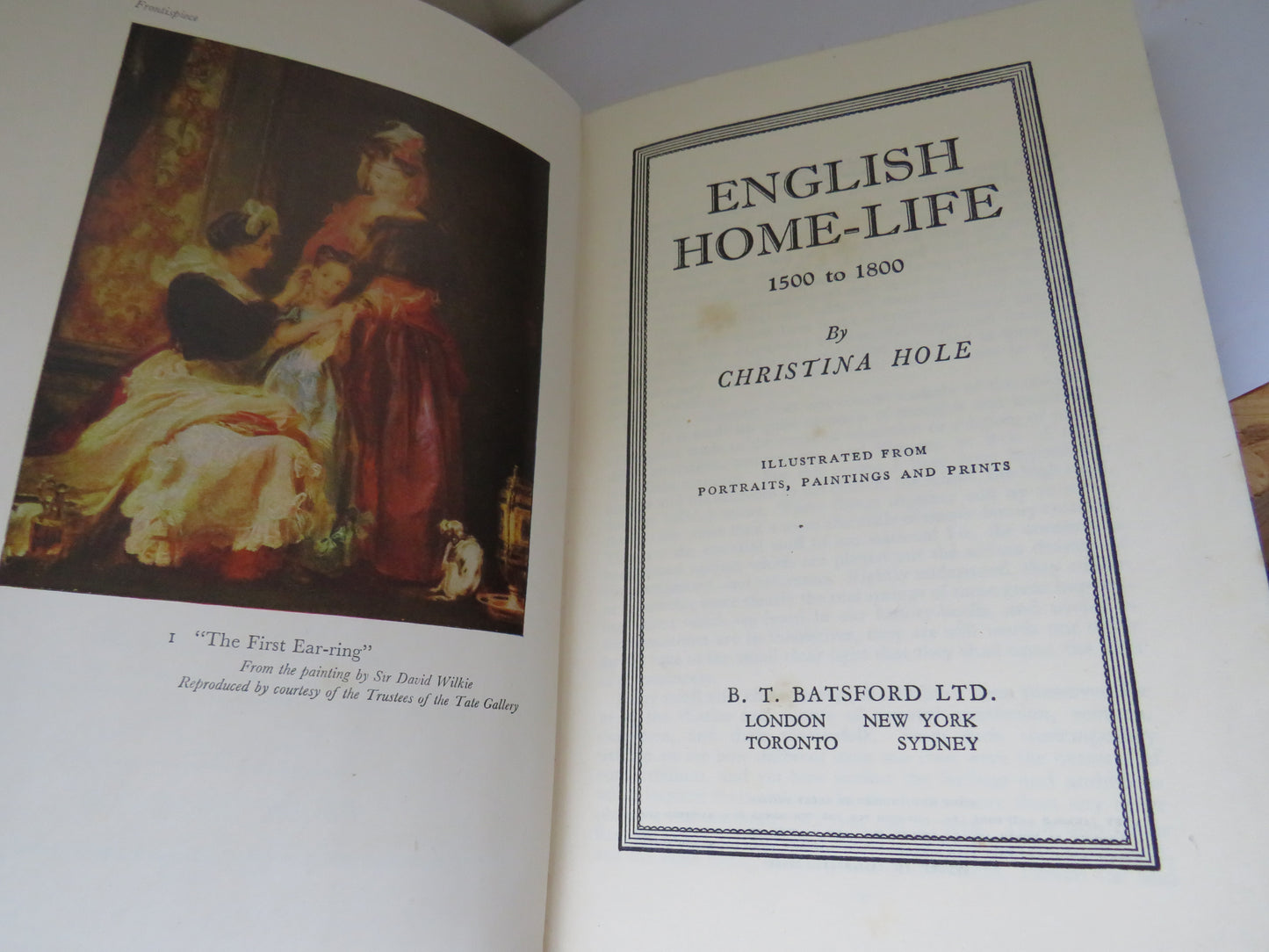 English Home-Life 1500-1800 By Christina Hole 1949