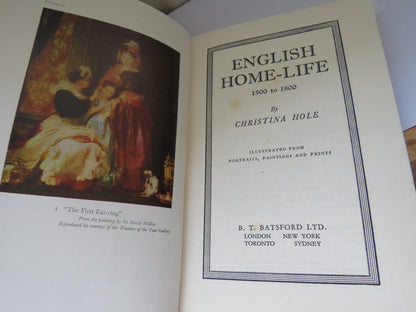 English Home-Life 1500-1800 By Christina Hole 1949 book image 3
