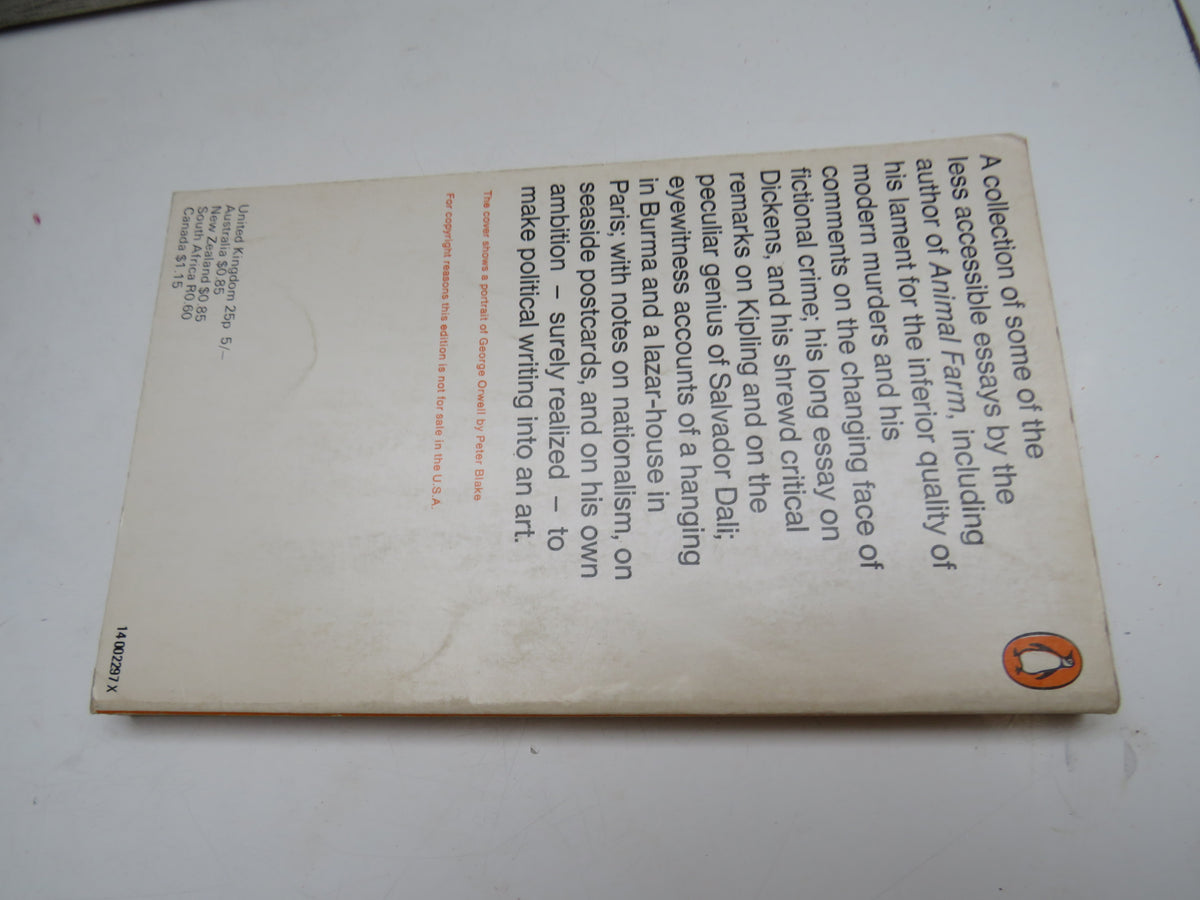Decline of the English Murder and Other Essays By George Orwell 1965 Penguin Books