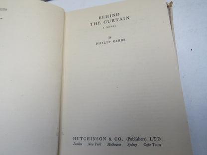 Behind The Curtain A Novel By Philip Gibbs