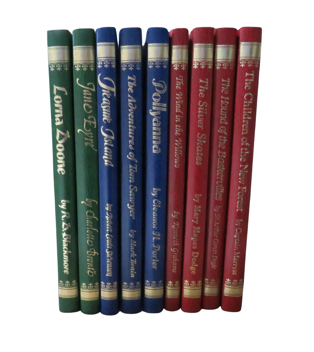 The Classic Adventures Series Set of 9 Books Perfect For Book Shelf Inc Lorna Doone, Jane Eyre, Treasure Island etc