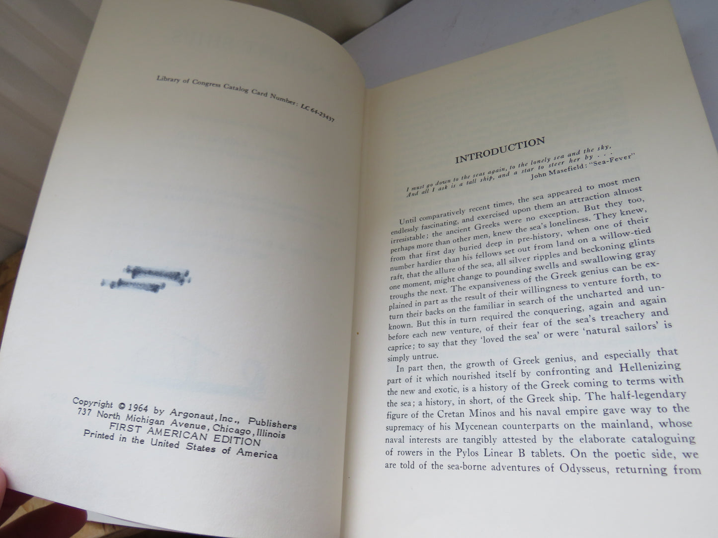 Ancient Ships By Cecil Torr 1964