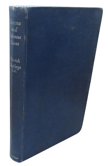 Famous and Infamous Cases By Patrick Hastings 1950 1st Edition book front cover