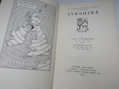 The Third Statistical Account of Scotland, Ayrshire by John Strawhorn & William Boyd, 1951 book image 3