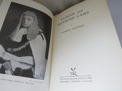 Famous and Infamous Cases By Patrick Hastings 1950 1st Edition book image 4