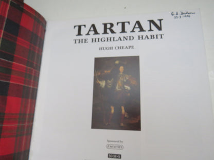 Tartan The Highland Habit By Hugh Cheape 1991