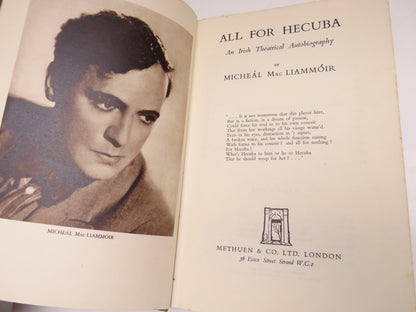 All For Hecuba An Irish Theatrical Autobiography By Micheal Mac Liammoir 1946 1st Edition book image 4