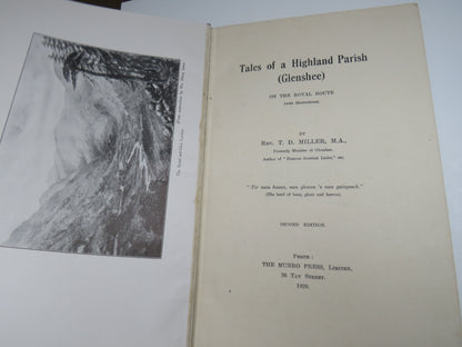Tales of a Highland Parish (Glenshee) on the Royal Route by Rev. T.D. Miller, 1929, With Illustratio book image 3