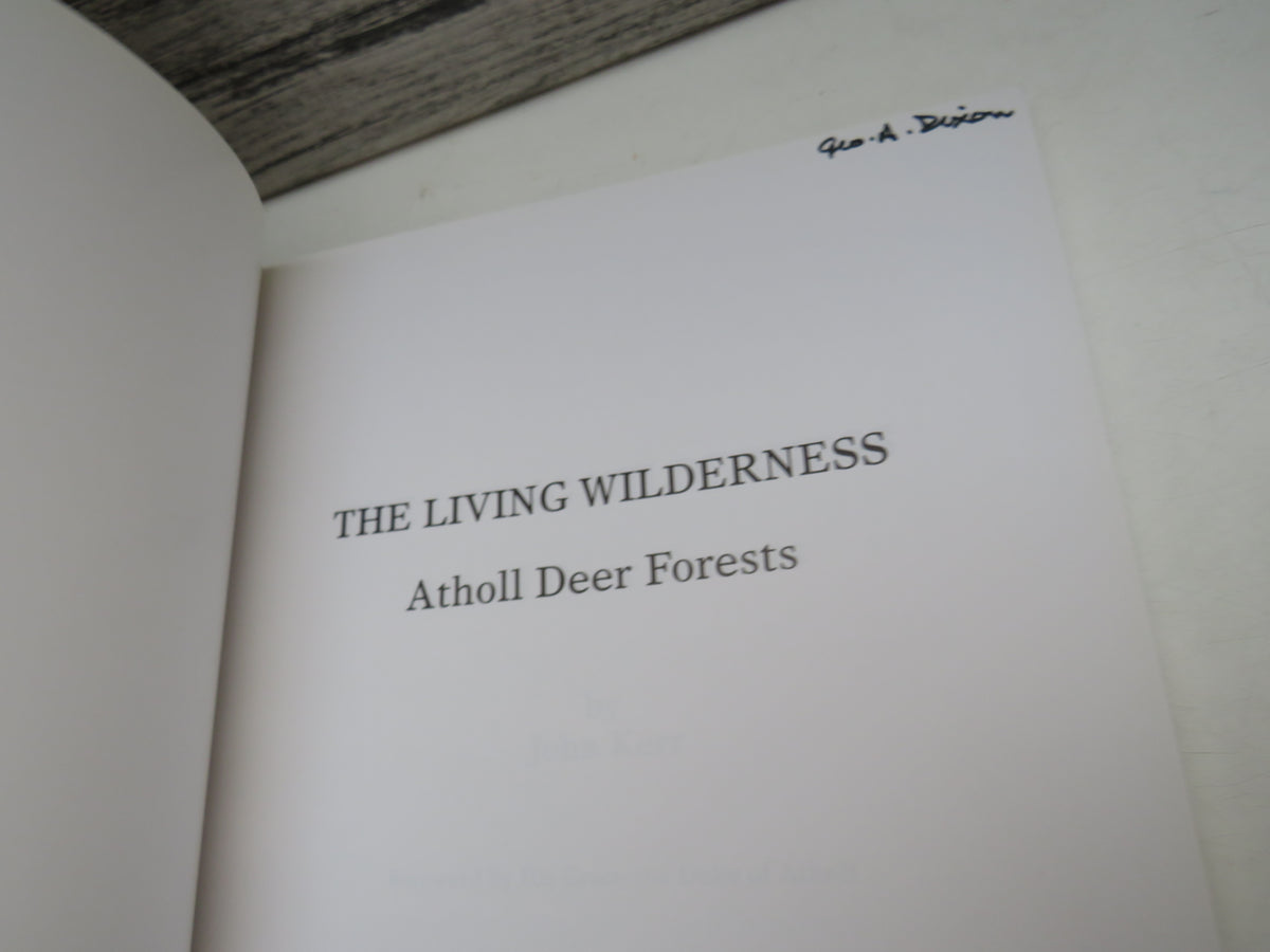 The Living Wilderness Atholl Deer Forests By John Kerr 1996