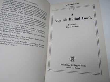 A Scottish Ballad Book edited by David Buchan, 1973, Vintage Scottish Book book image 2