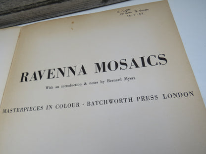 Masterpieces In Colour Ravenna Mosaics With An Introduction & Notes By Bernard Myers