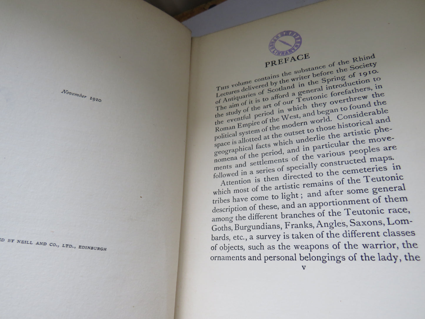 The Arts & Crafts of Our Teutonic Forefathers Being The Substance of the Rhind Lectures For 1909 By G. Baldwin Brown 1910