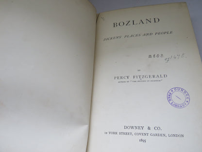 Bozland Dickens' Places and People By Percy Fitzgerald 1895 book image 3