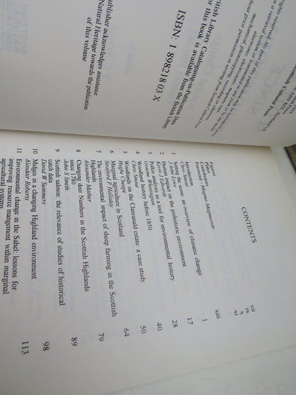 Scotland Since Prehistory Natural Change and Human Impact Edited By T. C. Smout 1993