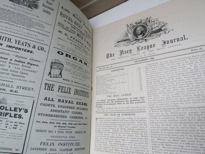The Navy League Journal The Official Organ of The Navy League December 1898, Vintage book image 4