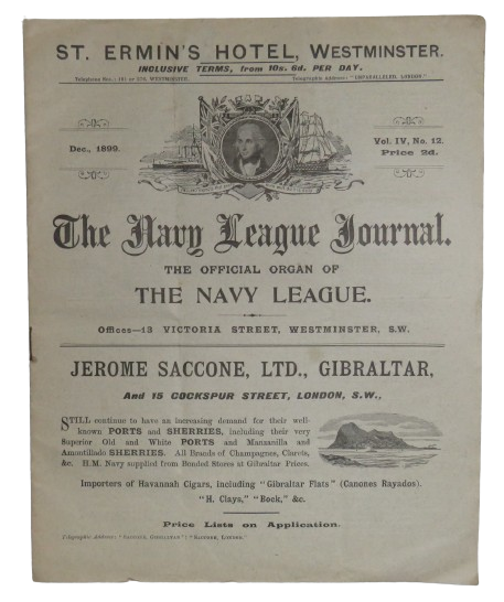 The Navy League Journal The Official Organ of The Navy League December 1899
