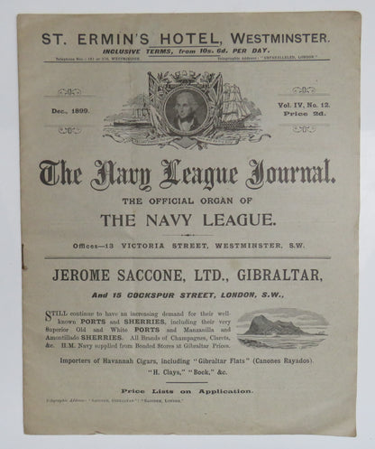 The Navy League Journal The Official Organ of The Navy League December 1899 book image 2