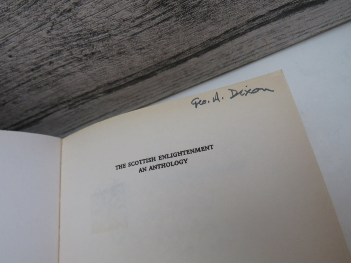 The Scottish Enlightenment An Anthology Edited and Introduced By Alexander Broadie 1997